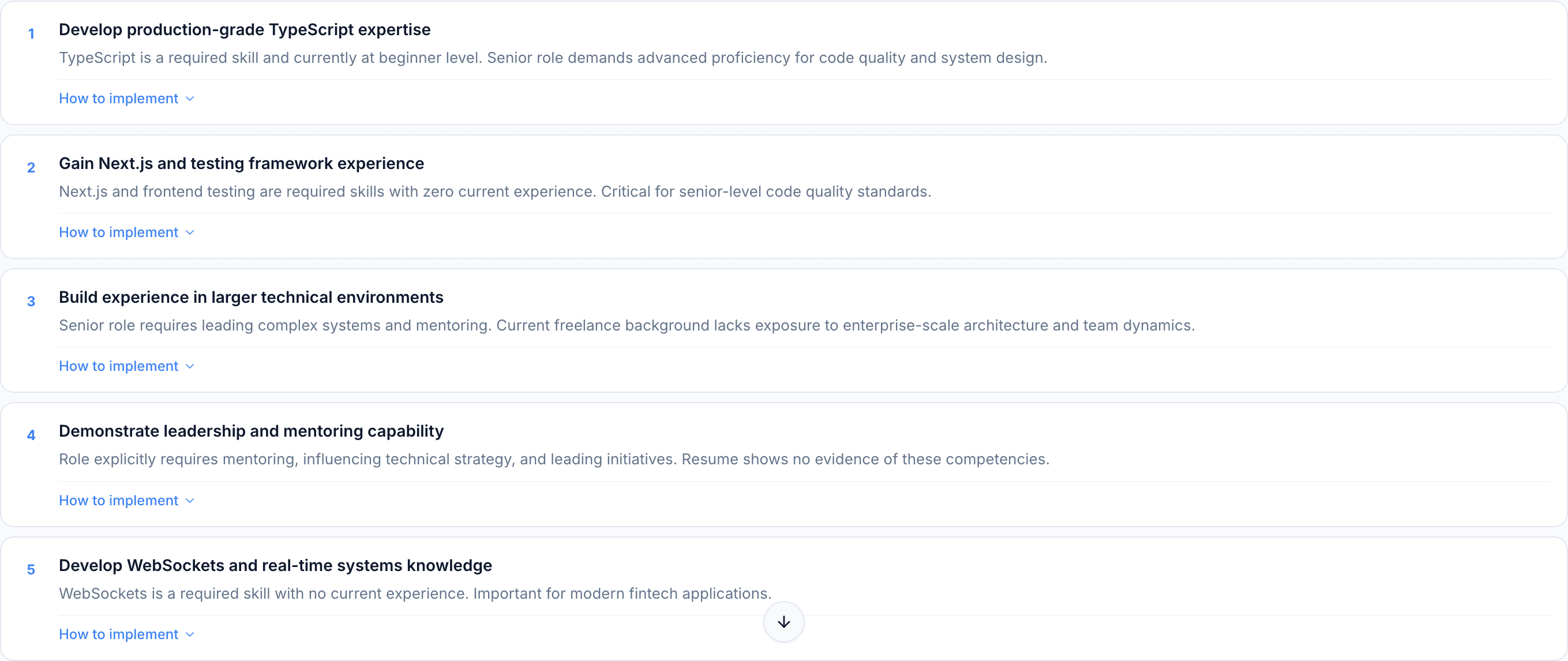 JobJam recommendations for Tom Becker: 5-step development plan