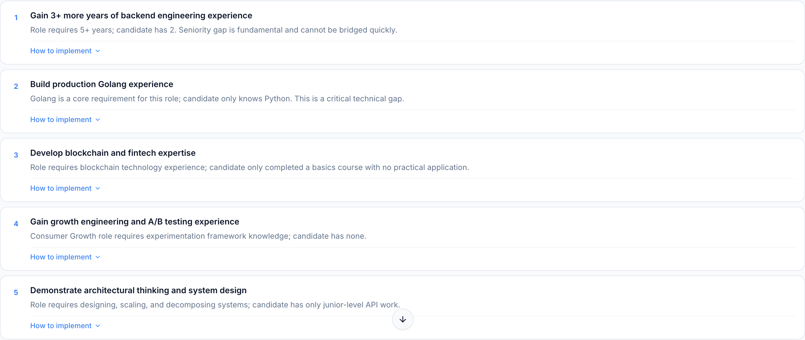 JobJam recommendations for Sara Patel