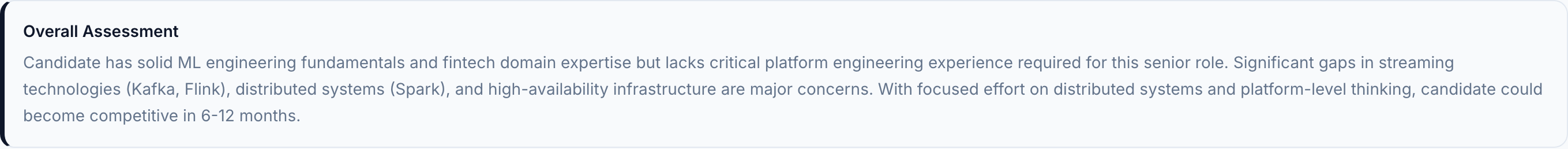 JobJam overall assessment for Carlos Reyes