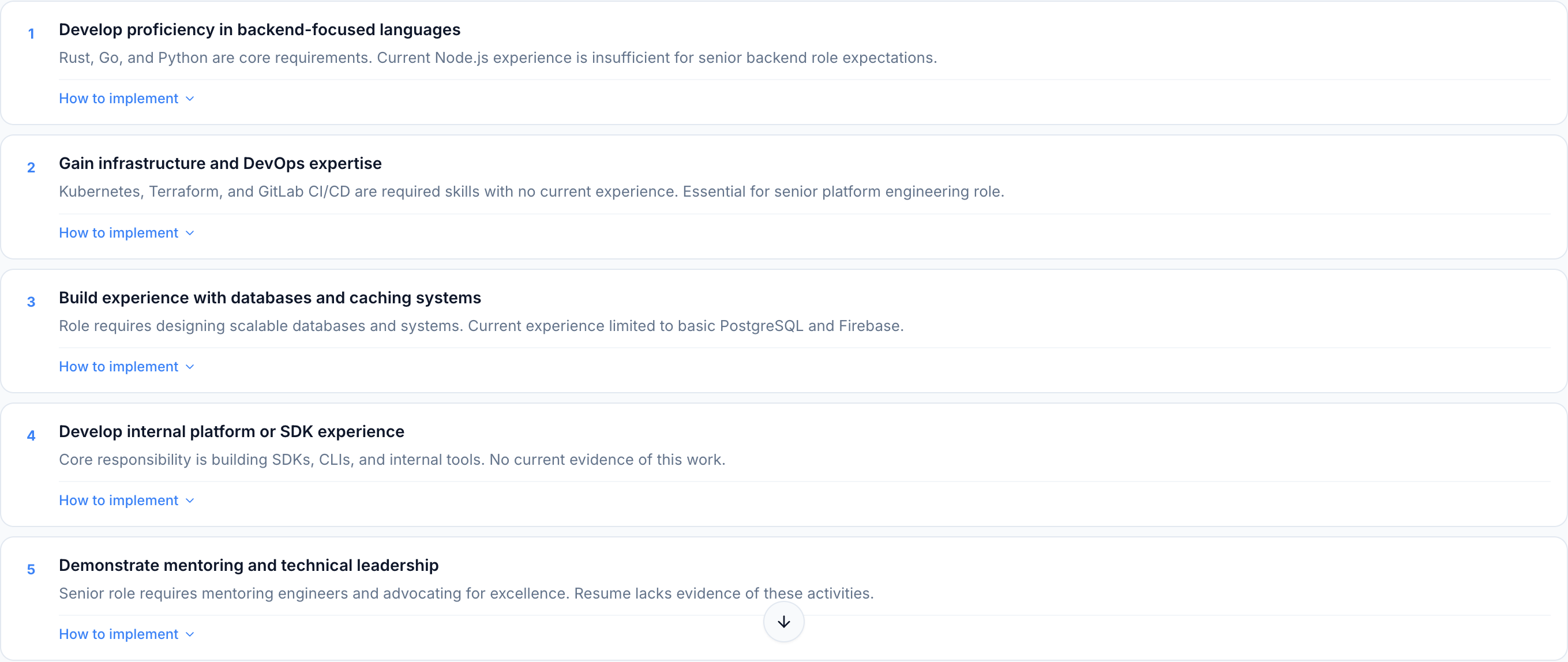 JobJam recommendations for Lena Vogel — 5-step development plan