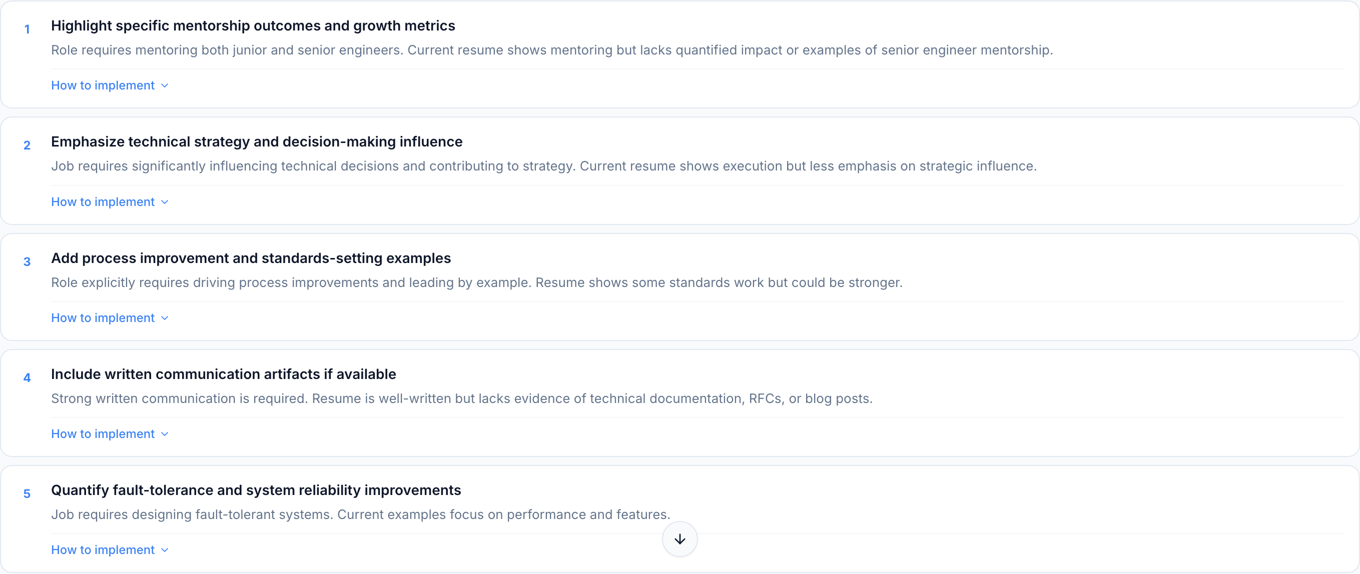 JobJam recommendations for Marcus Weber — 5 specific actions