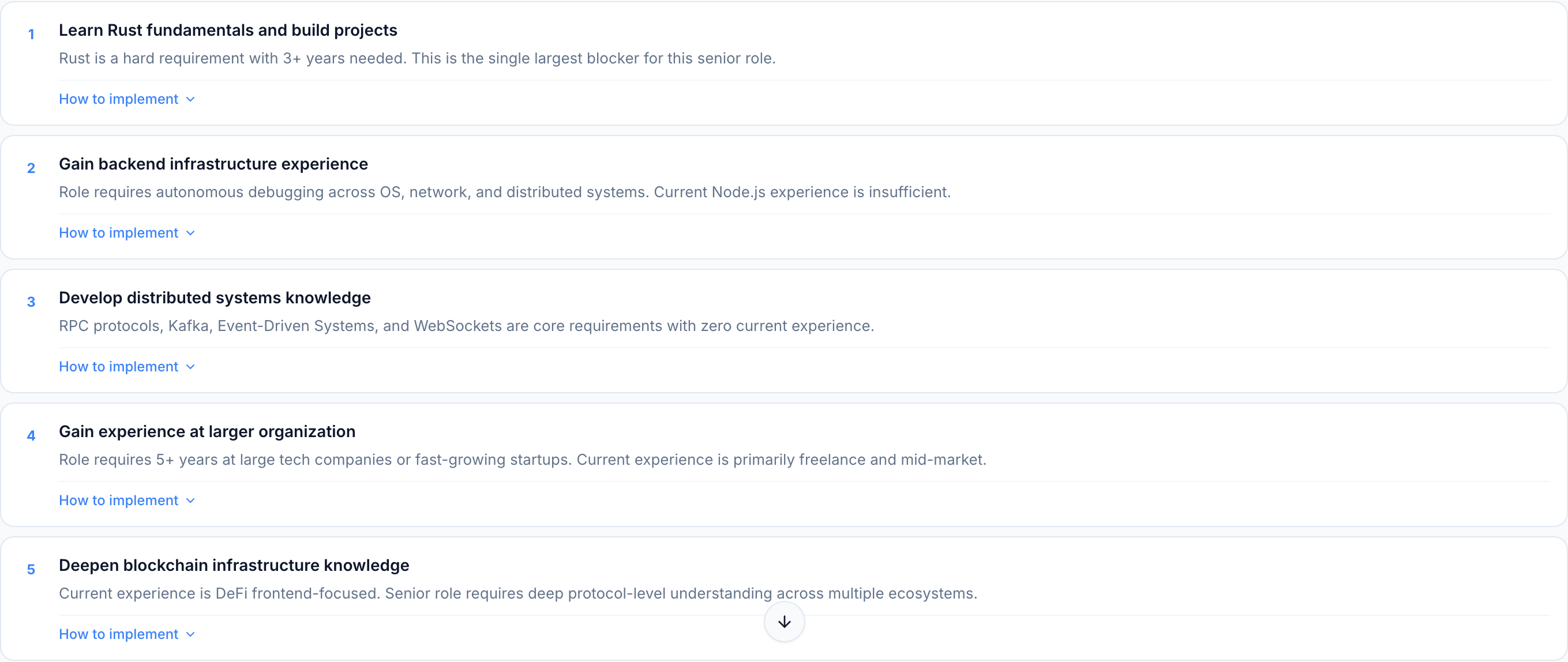 Recommendations for Chioma focusing on building fundamental systems engineering skills