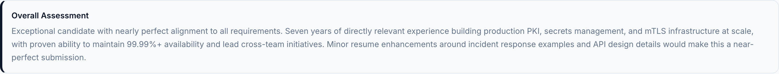 JobJam overall assessment for Yuna Park